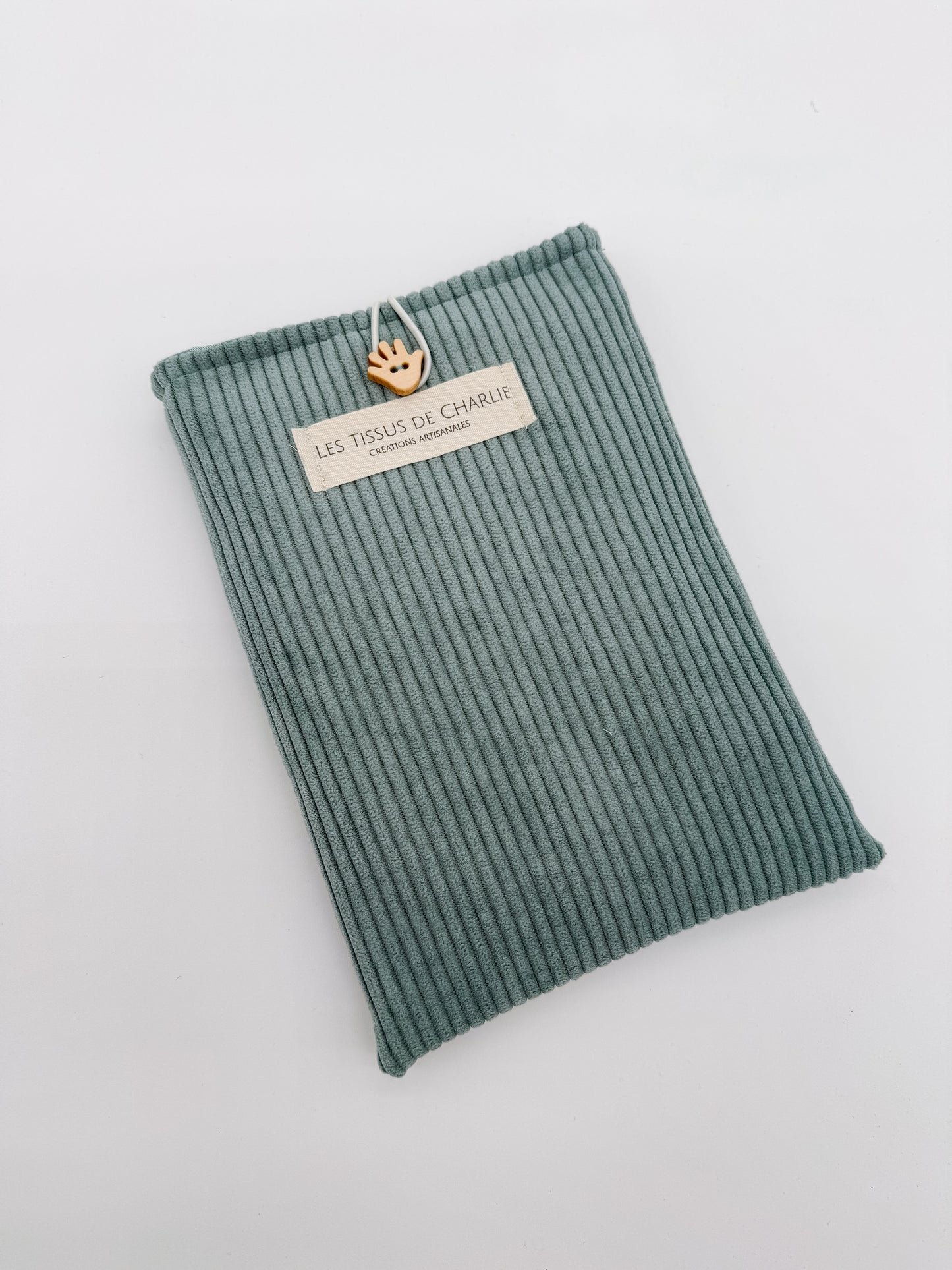 Housse bleue pour livre de poche