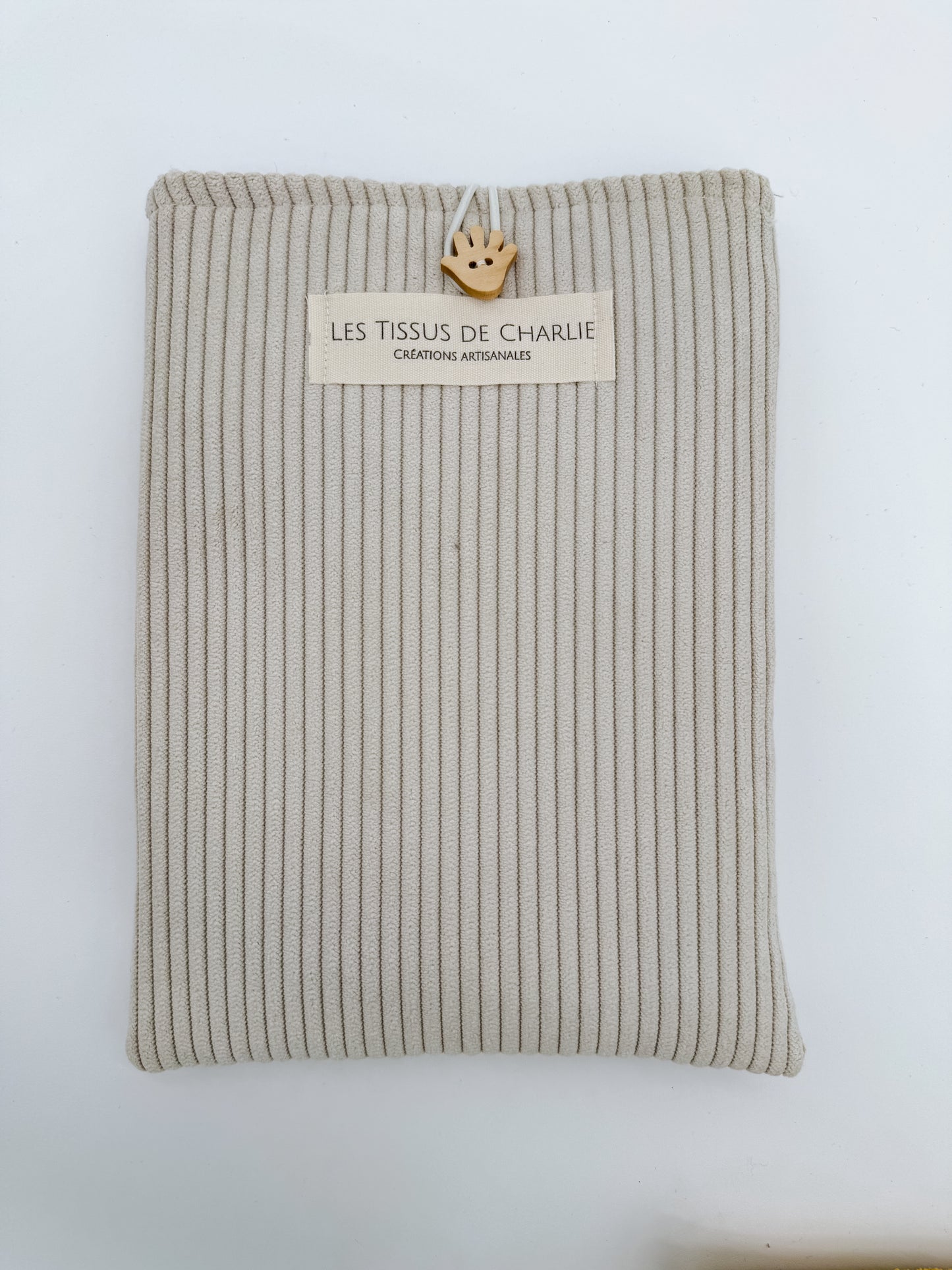 Housse gris clair pour livre de poche