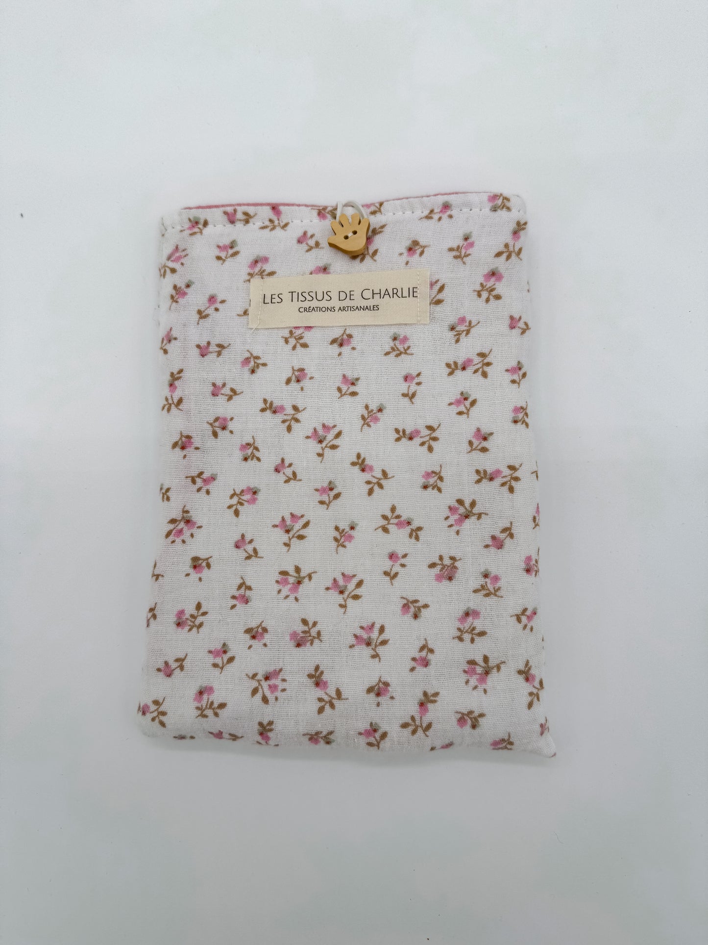 Housse fleurie pour livre de poche