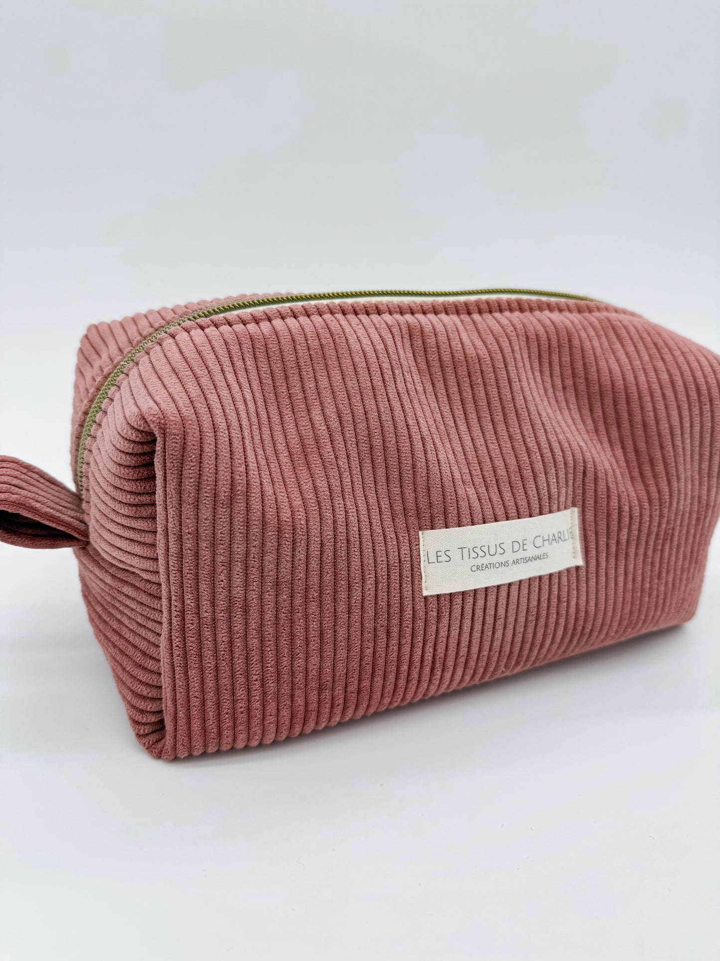Trousse de maquillage vieux rose