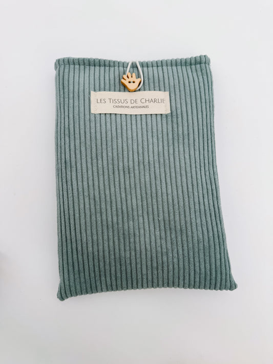 Housse bleue pour livre de poche