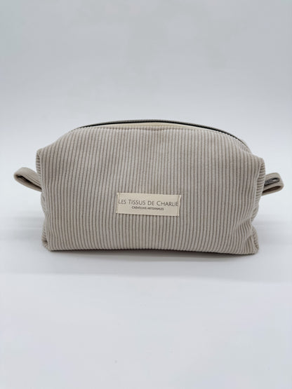 Trousse de maquillage gris clair