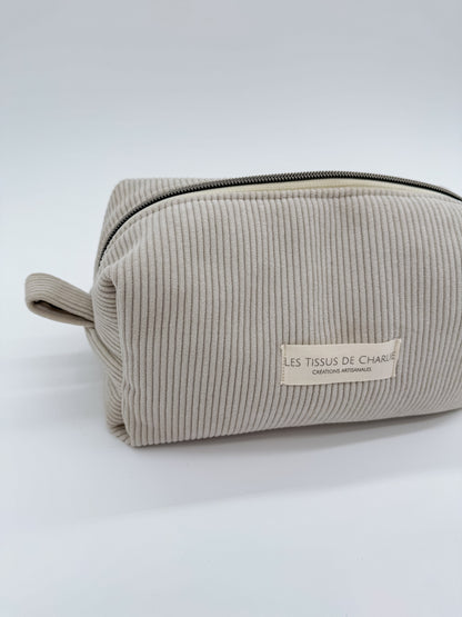 Trousse de maquillage gris clair