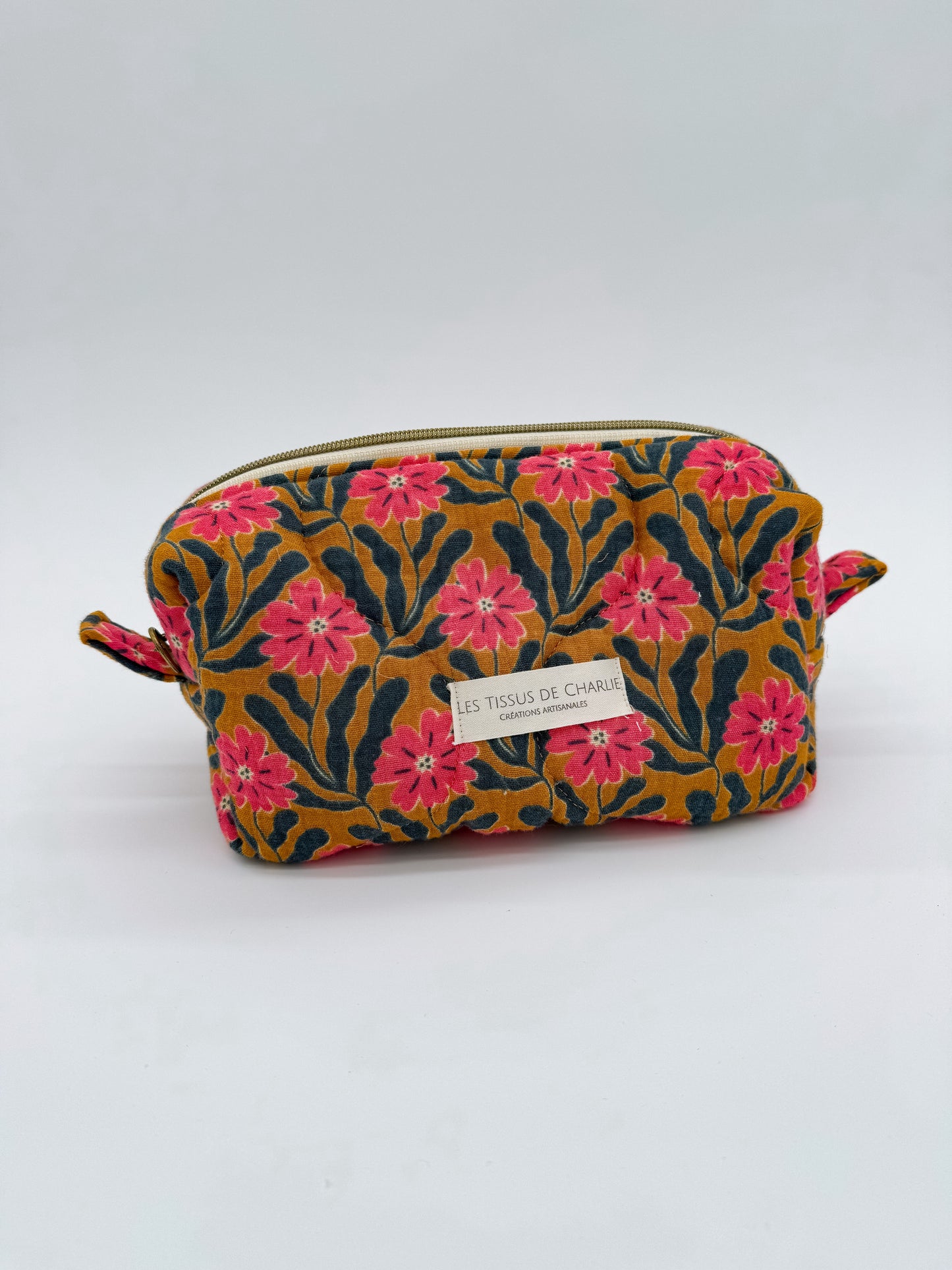 Trousse de maquillage fleurie