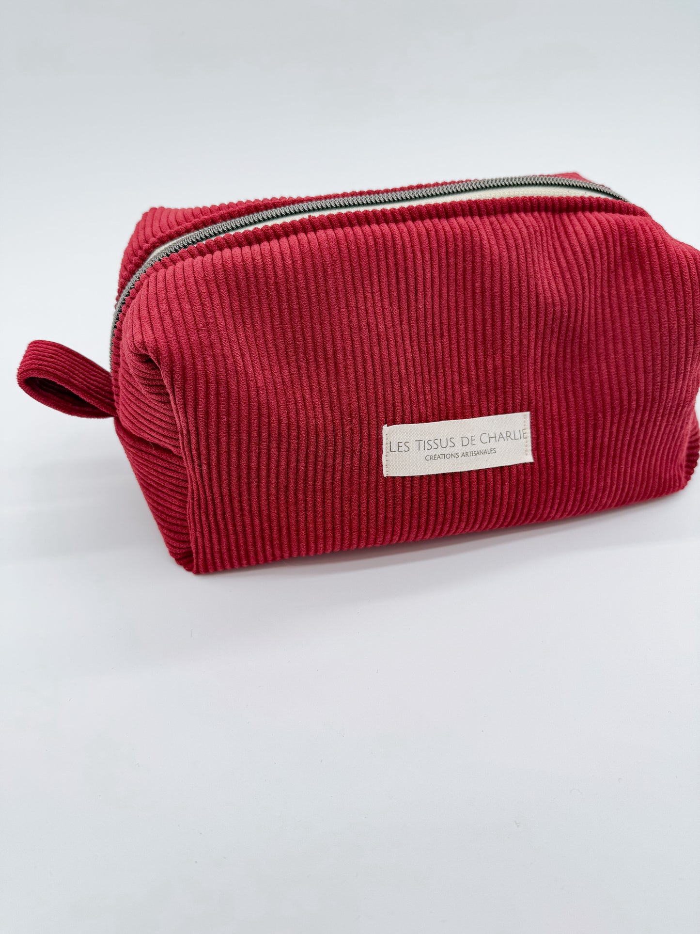 Trousse de maquillage bordeaux
