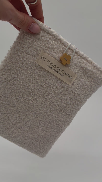 Housse bouclette pour livre de poche